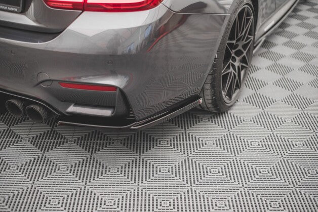 Diffusor Flaps V.2 passend für BMW M4 F82 schwarz Hochglanz