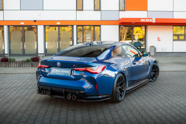 Diffusor Flaps V.2 passend für BMW M4 G82 / G82 FL schwarz Hochglanz