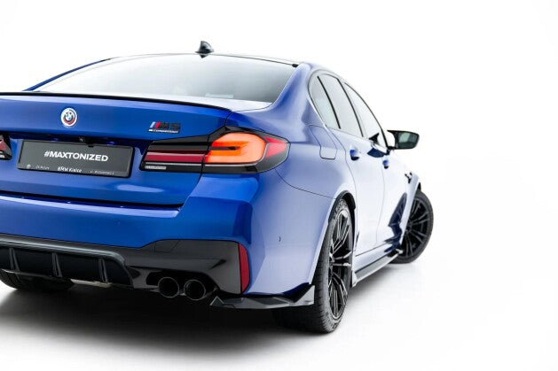 Diffusor Flaps V.2 passend für BMW M5 F90 / F90 Facelift schwarz Hochglanz