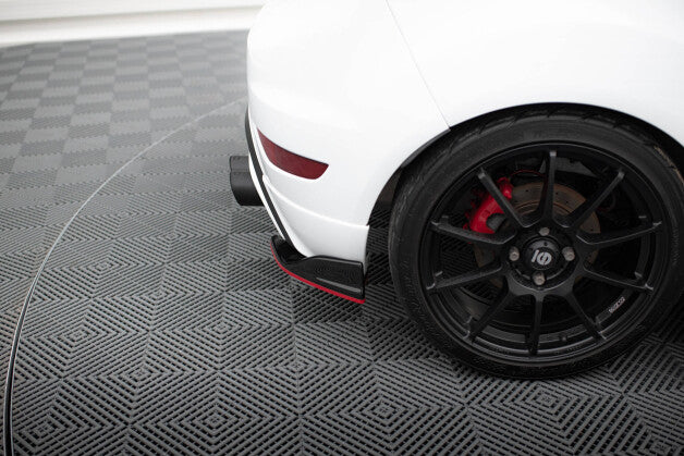 Diffusor Flaps V.2 passend für Ford Fiesta ST Mk7 FL schwarz Hochglanz