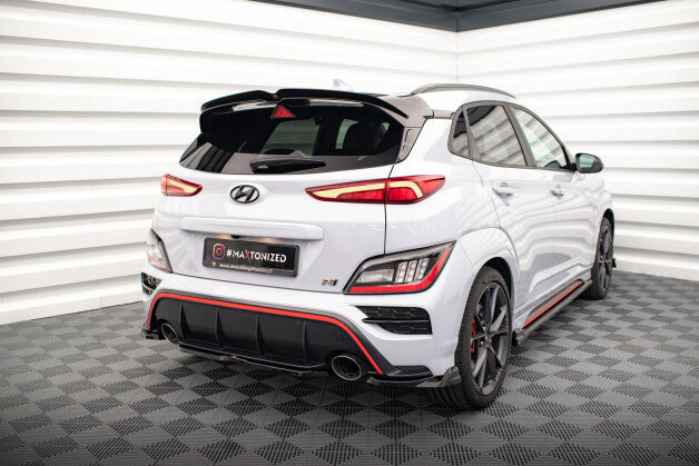 Diffusor Flaps V.2 passend für Hyundai Kona N Mk1 schwarz Hochglanz