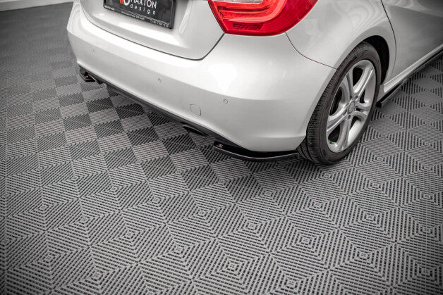 Diffusor Flaps V.2 passend für Mercedes A W176 schwarz Hochglanz