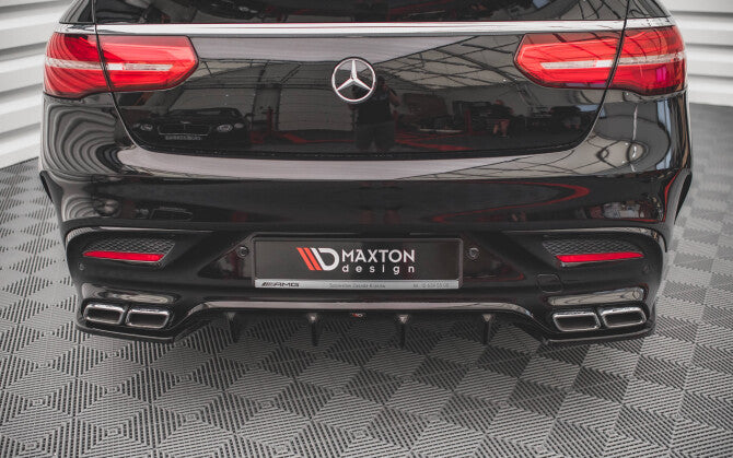 Diffusor Flaps V.2 passend für Mercedes GLE Coupe 63 AMG C292 schwarz Hochglanz