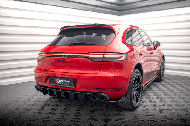 Diffusor Flaps V.2 passend für Porsche Macan Mk1 schwarz Hochglanz