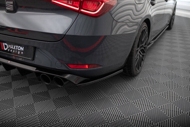 Diffusor Flaps V.2 passend für Seat Leon ST FR Mk4 schwarz Hochglanz