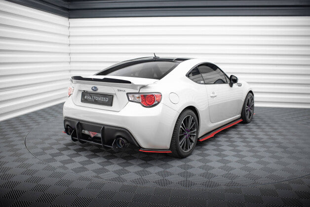 Diffusor Flaps V.2 passend für Subaru BRZ Mk1 / Mk1 FL schwarz Hochglanz