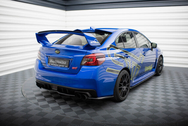 Diffusor Flaps V.2 passend für Subaru WRX STI Mk1 schwarz Hochglanz