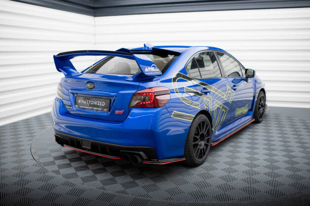 Diffusor Flaps V.2 passend für Subaru WRX STI schwarz Hochglanz