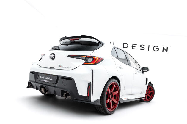 Diffusor Flaps V.2 passend für Toyota GR Corolla Mk12 schwarz Hochglanz