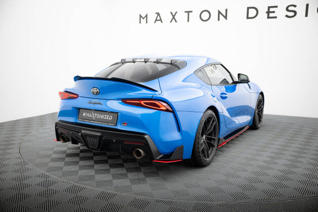 Diffusor Flaps V.2 passend für Toyota Supra Mk5 rot Hochglanz