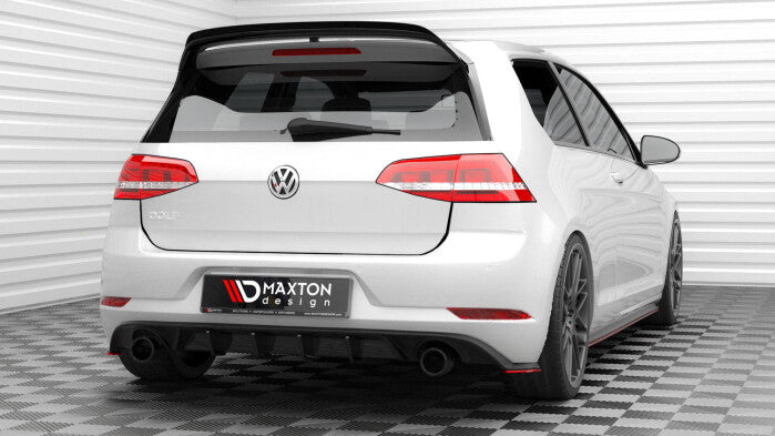 Diffusor Flaps V.2 passend für VW Golf GTI Mk7 FL rot Hochglanz