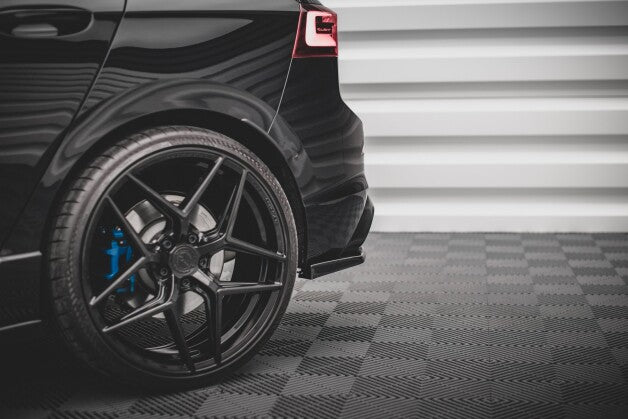 Diffusor Flaps V.2 passend für VW Golf R Hatchback Mk8 FL schwarz Hochglanz