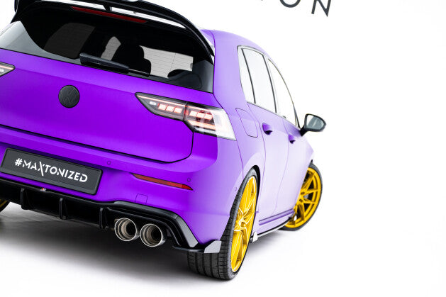 Diffusor Flaps V.2 passend für VW Golf R Hatchback Mk8 / Mk8 FL schwarz Hochglanz