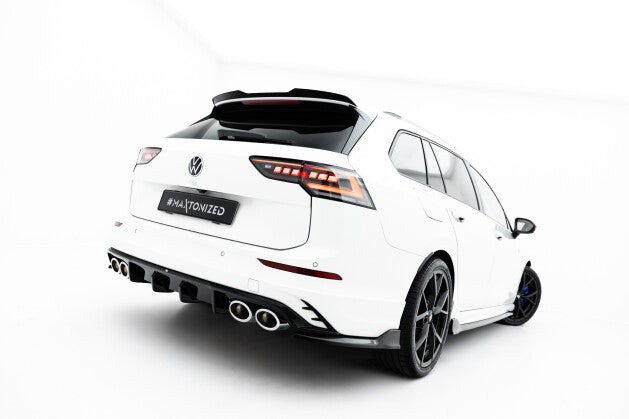 Diffusor Flaps V.2 passend für VW Golf R Variant Mk8 / Mk8 FL schwarz Hochglanz