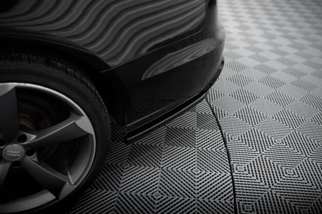 Diffusor Flaps V.3 passend für Audi A6 Avant / Limousine C7 schwarz Hochglanz