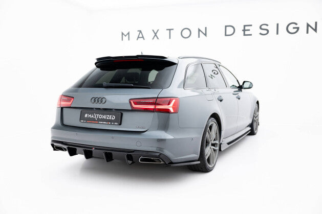 Diffusor Flaps V.3 passend für Audi S6 / A6 S-Line / A6 C7 FL schwarz Hochglanz