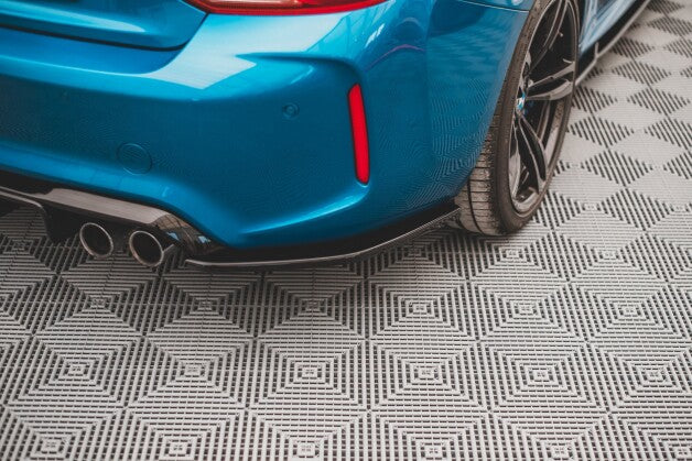 Diffusor Flaps V.3 passend für BMW M2 F87 schwarz Hochglanz
