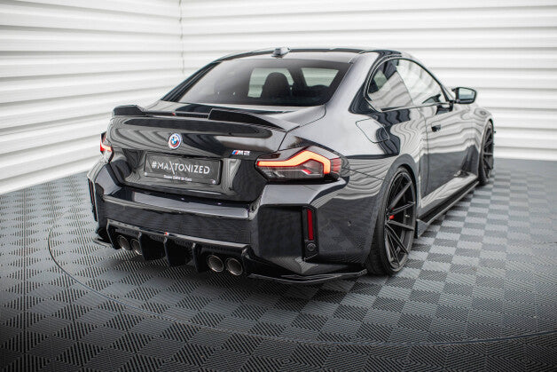 Diffusor Flaps V.3 passend für BMW M2 G87 schwarz Hochglanz