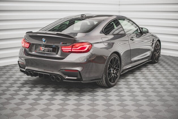 Diffusor Flaps V.3 passend für BMW M4 F82 schwarz Hochglanz