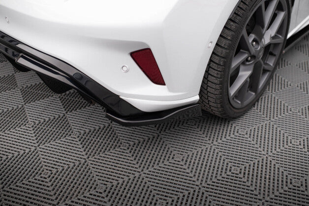 Diffusor Flaps V.3 passend für Ford Focus Hatchback ST Mk4 schwarz Hochglanz