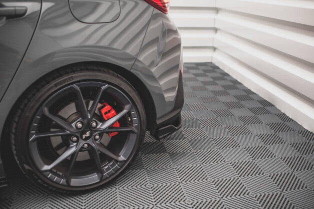 Diffusor Flaps V.3 passend für Hyundai I30 N Hatchback Mk3 FL schwarz Hochglanz