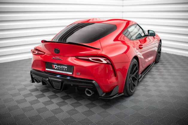 Diffusor Flaps V.3 passend für Toyota Supra Mk5 schwarz Hochglanz
