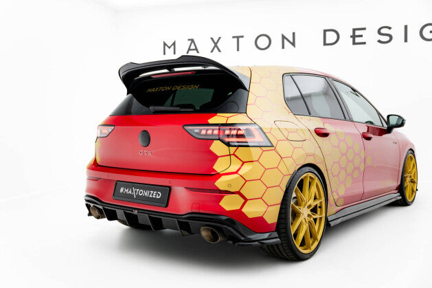 Diffusor Flaps V.3 passend für VW Golf GTI Clubsport Mk8 FL schwarz Hochglanz