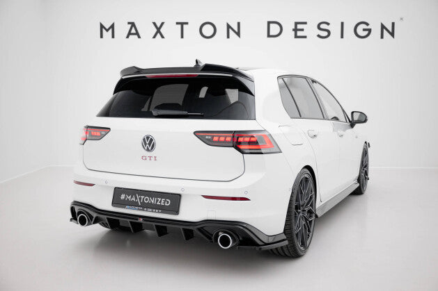 Diffusor Flaps V.3 passend für VW Golf GTI Mk8 schwarz Hochglanz