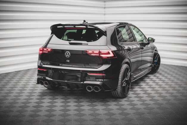 Diffusor Flaps V.3 passend für VW Golf R Hatchback Mk8 FL schwarz Hochglanz