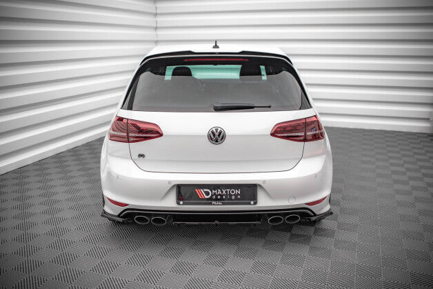 Diffusor Flaps V.3 passend für VW Golf R Mk7 schwarz Hochglanz