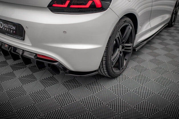 Diffusor Flaps V.3 passend für VW Scirocco R Mk3 schwarz Hochglanz