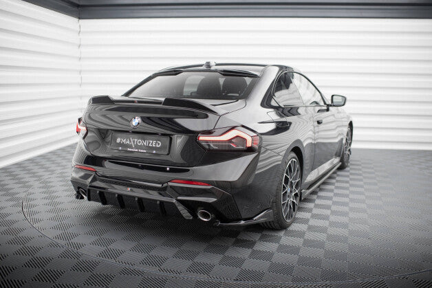 Diffusor Flaps V.4 passend für BMW 2 G42 schwarz Hochglanz