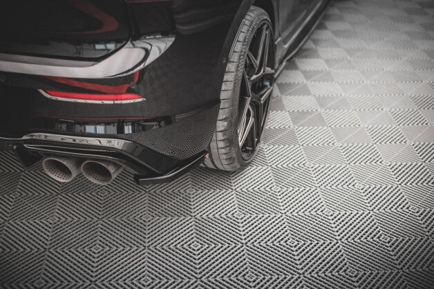 Diffusor Flaps V.4 passend für VW Golf R Hatchback Mk8 FL schwarz Hochglanz