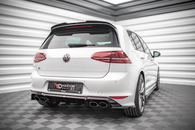 Diffusor Flaps V.4 passend für VW Golf R Mk7 schwarz Hochglanz
