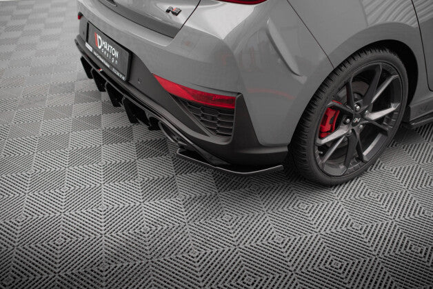 Diffusor Flaps V.5 passend für Hyundai I30 N Hatchback Mk3 FL schwarz Hochglanz