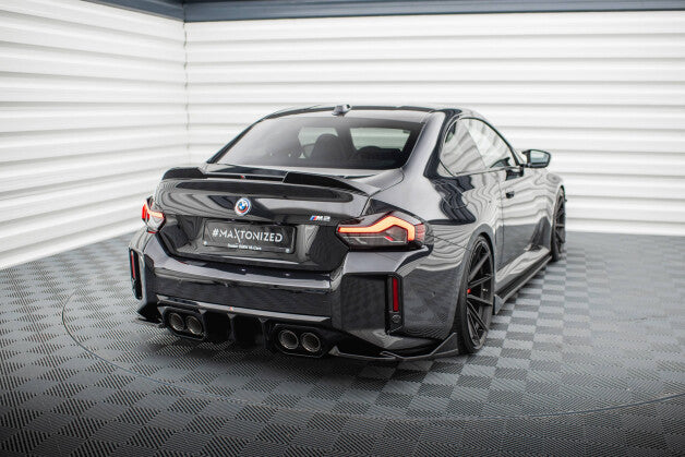 Diffusor Flaps V.6 passend für BMW M2 G87 schwarz Hochglanz