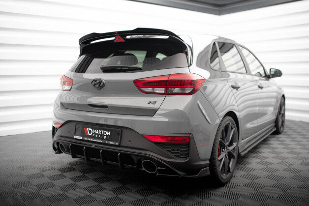 Diffusor Flaps V.6 passend für Hyundai I30 N Hatchback Mk3 FL schwarz Hochglanz