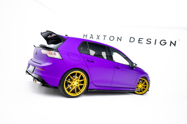 Diffusor Flaps V.8 passend für VW Golf R Hatchback Mk8 / Mk8 FL schwarz Hochglanz