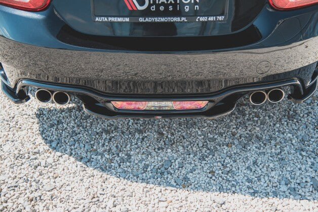 Diffusor Heckansatz passend für ABARTH 124 Spider schwarz Hochglanz
