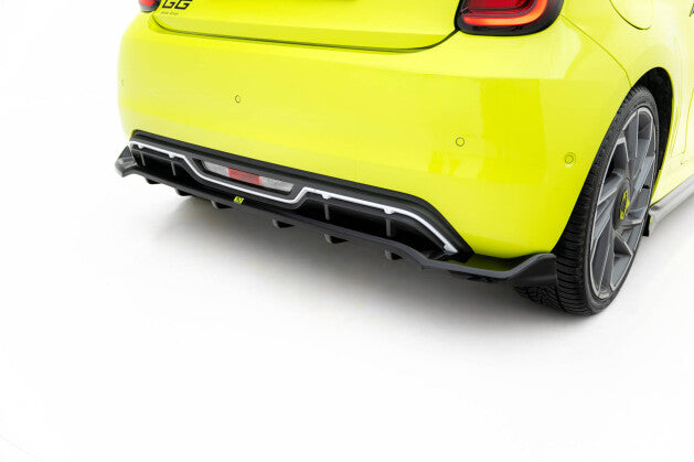 Diffusor Heckansatz passend für ABARTH 500e schwarz Hochglanz