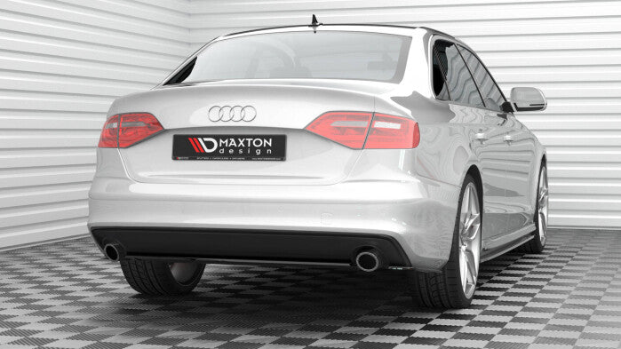 Diffusor Heckansatz passend für Audi A4 S-Line B8 FL schwarz Hochglanz