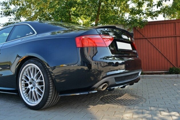 Diffusor Heckansatz passend für Audi A5 Coupe / Sportback S-Line 8T schwarz Hochglanz