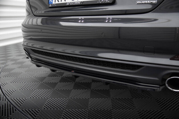 Diffusor Heckansatz passend für Audi A5 S-Line F5 Coupe / Sportback schwarz Hochglanz