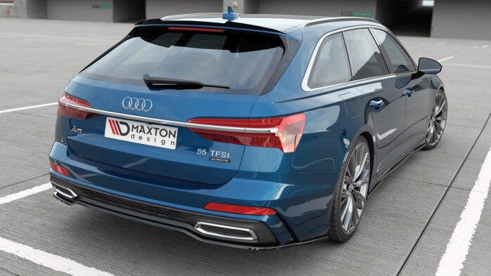 Diffusor Heckansatz passend für Audi A6 S-Line C8 schwarz Hochglanz (4251937804957)