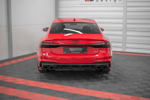 Diffusor Heckansatz passend für Audi A7 C8 S-Line Carbon Look