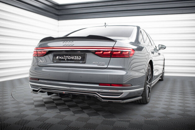 Diffusor Heckansatz passend für Audi A8 D5 schwarz Hochglanz