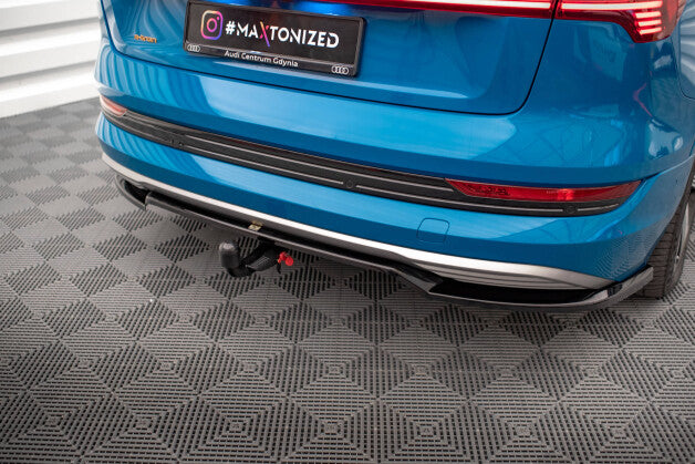 Diffusor Heckansatz passend für Audi e-tron schwarz Hochglanz