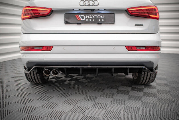 Diffusor Heckansatz passend für Audi Q3 Sport 8U FL schwarz Hochglanz