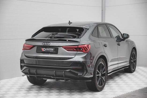 Diffusor Heckansatz passend für Audi Q3 Sportback S-Line schwarz Hochglanz