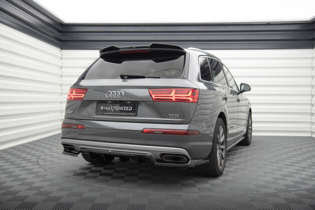 Diffusor Heckansatz passend für Audi Q7 Mk2 schwarz Hochglanz
